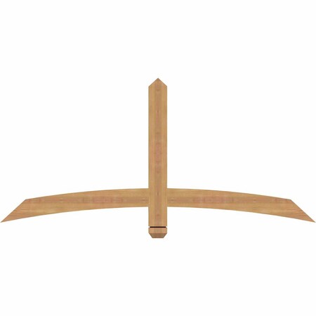 Ekena Millwork Bellingham Timber Gable Bracket, Western Red Cedar, 60"W x 27"H x 1 1/2"D x 3 1/2"F, 11/12 Pitch GBW060X27X0204BEL00SWR